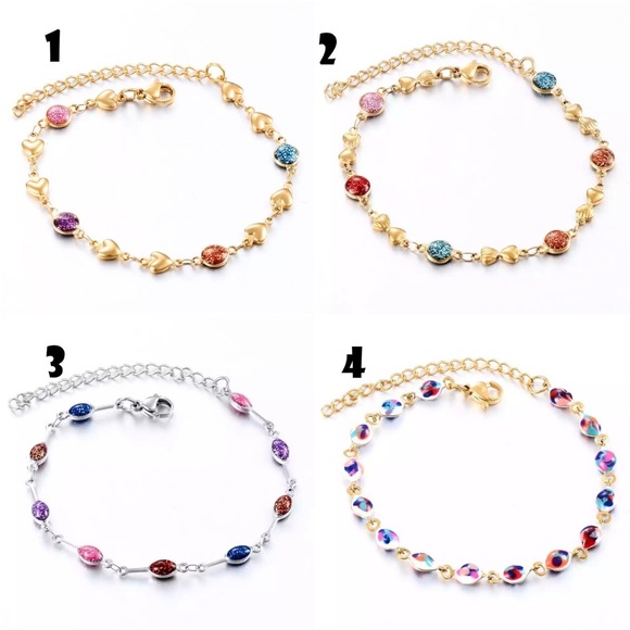 Jewelry - Women Stainless Steel Fold Bead Bracelet